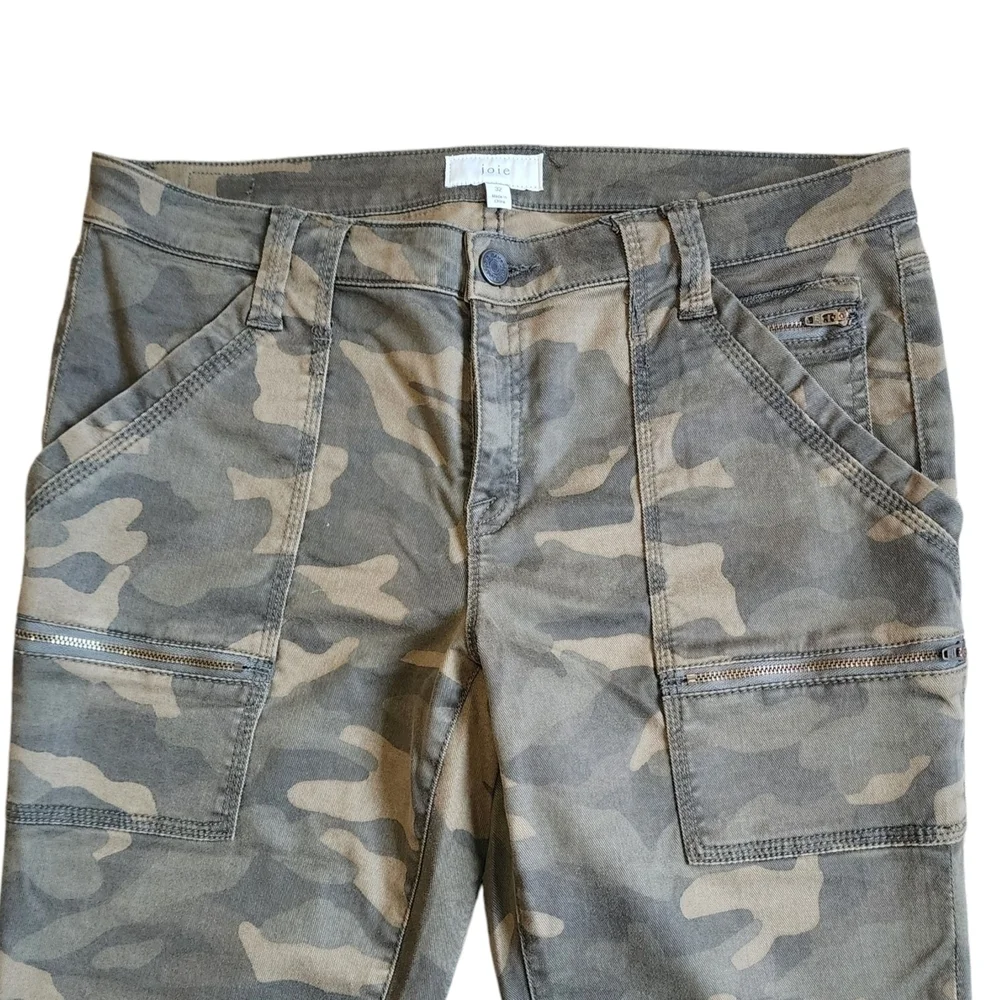 Joie Park Camouflage Cargo Skinny Pants - 32 - Picture 5 of 13